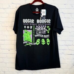 Disney Nightmare Before Christmas Oogie Boogie Mens Graphic T-Shirt Black Large
